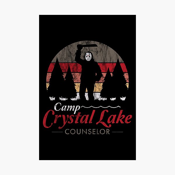 Item preview, Visit Crystal Lake - Vintage Distressed Slasher Horror - Camp Counselor  designed and sold by Nemons.
