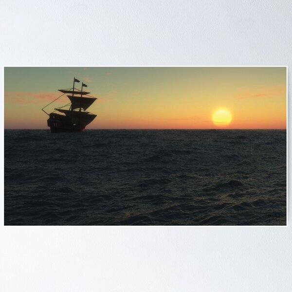 Item preview, Sunset Sailors, Treasures of the Seven Seas designed and sold by Ryan  Rad.