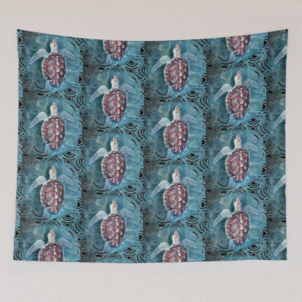 Item preview, Sea Turtle, Loggerhead Turquoise Waves designed and sold by Heathermarie321.