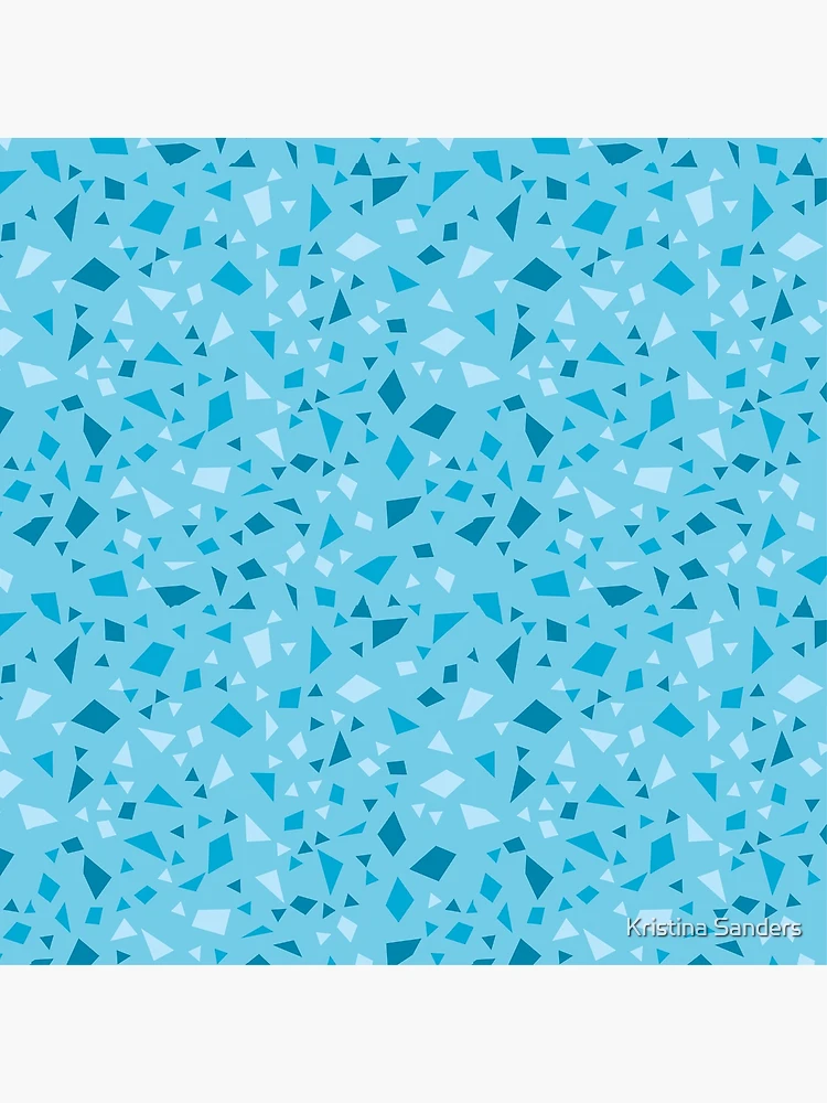 Thumbnail 3 of 3, Poster, Blue Geometric Pattern designed and sold by PrettySimple Graphic Design.