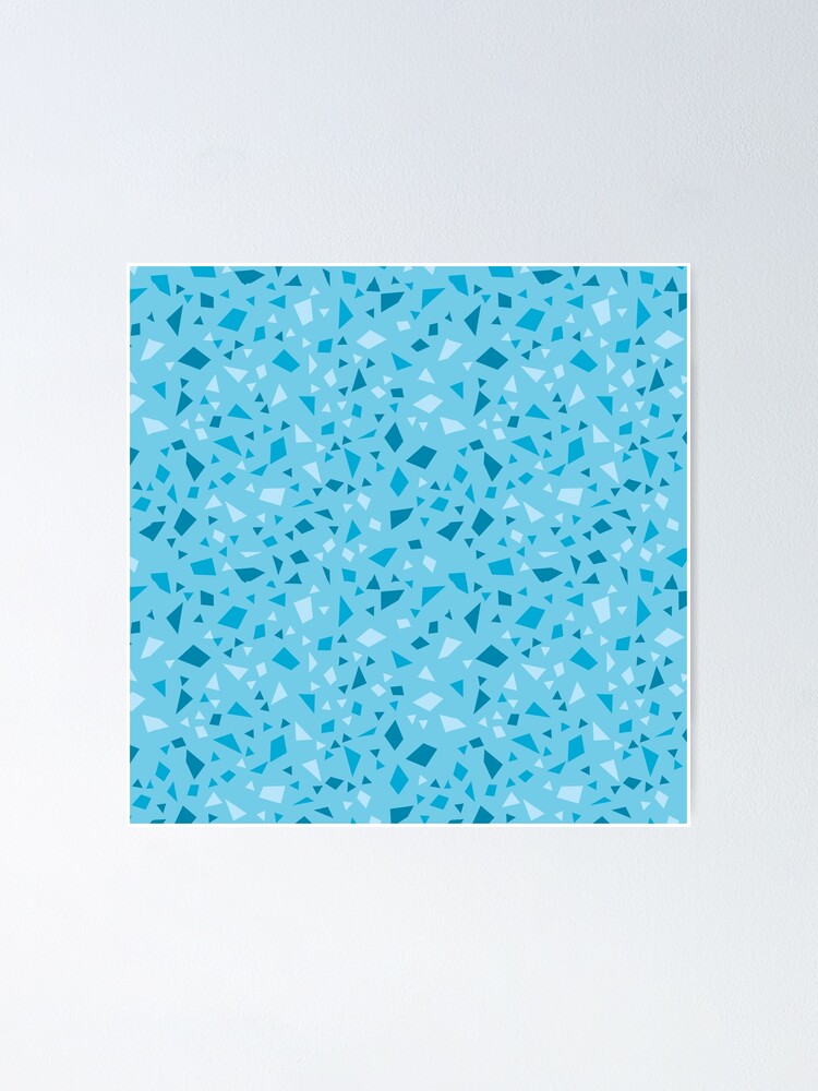 Thumbnail 1 of 3, Poster, Blue Geometric Pattern designed and sold by ksanders013.