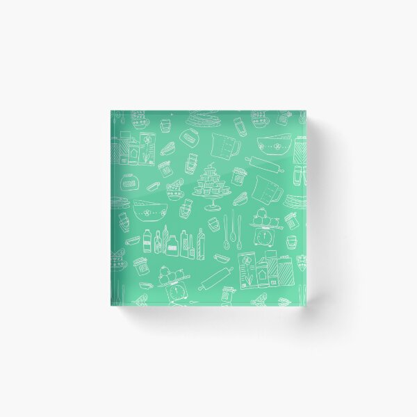 Item preview, Teal Baking Pattern designed and sold by zias.