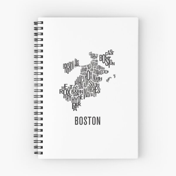Item preview, Boston Neighborhood Typography Black designed and sold by marblequeen.