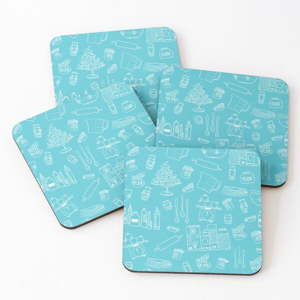 Item preview, Licht Blue Kitchen Pattern designed and sold by zias.