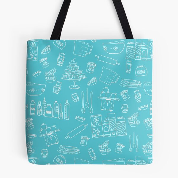 Item preview, Licht Blue Kitchen Pattern designed and sold by zias.