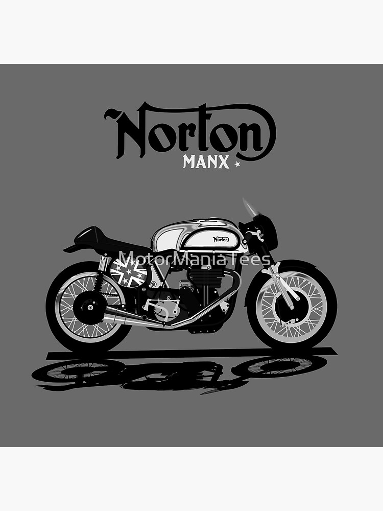  Poster   Moto  Norton  Manx Vintage par MotorManiac  par 