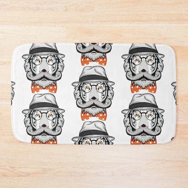 Item preview, Hipster White Tiger designed and sold by clad63.