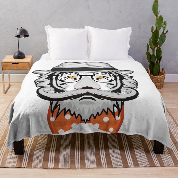 Item preview, Hipster White Tiger designed and sold by clad63.
