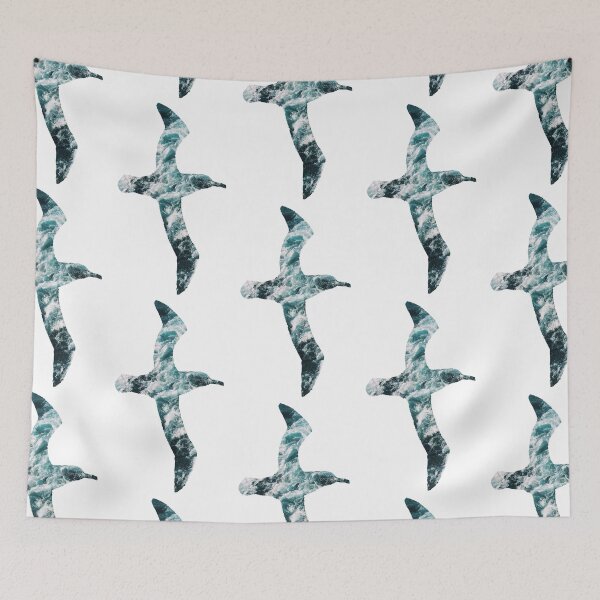 Item preview, Albatross with waves designed and sold by The Curious Cat.