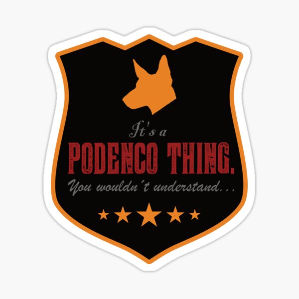 PODENCO THING by die|site Sticker