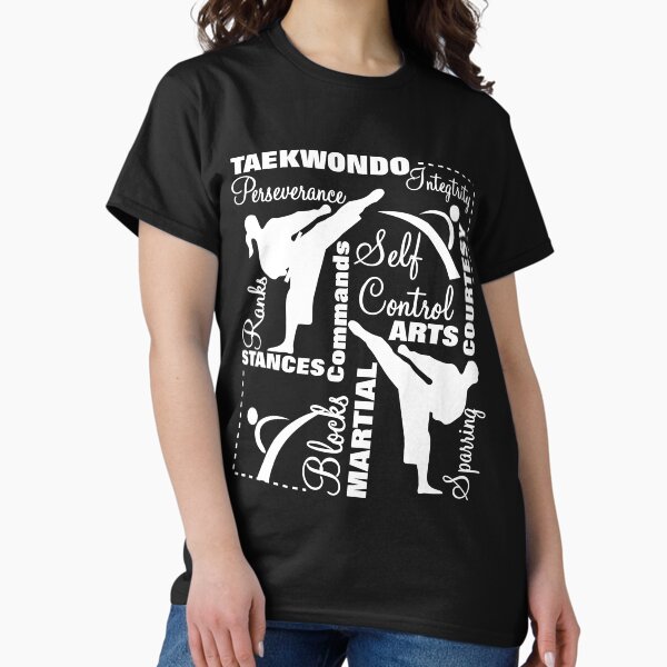 Taekwondo Martial Arts Fun Quotes Typography Classic T-Shirt