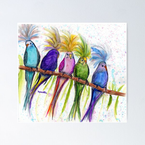 Item preview, Dueling Rainbow Hairdos designed and sold by Marcella Chapman.