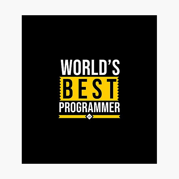 Item preview, World's Best Programmer designed and sold by krishnesh.