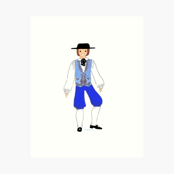 Item preview, TROYES male costume, Champagne Ardennes, France designed and sold by Catherine Debusne.
