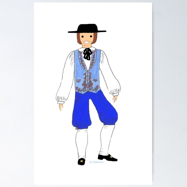 Item preview, TROYES male costume, Champagne Ardennes, France designed and sold by Catherine Debusne.