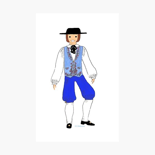 Item preview, TROYES male costume, Champagne Ardennes, France designed and sold by Catherine Debusne.