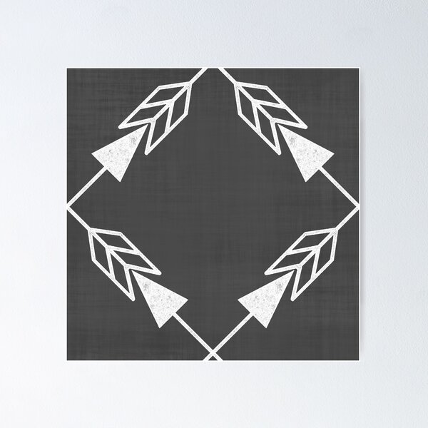 Item preview, Grey Linen Crossed Arrows designed and sold by The Wellington Boot.