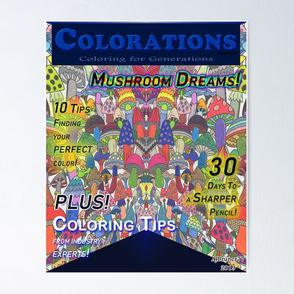 Item preview, Colorations Magazine - Mushroom Dreams designed and sold by A.J. Bruner.