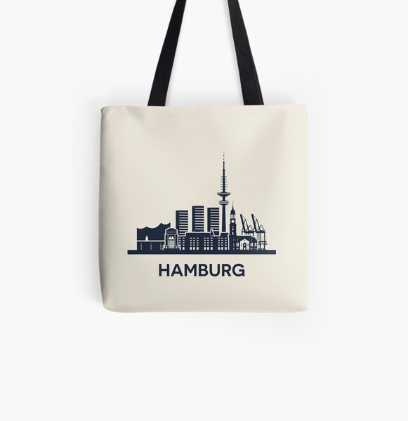Hamburgo Bolsa estampada de tela