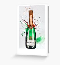 Bollinger Champagne Bottle Greeting Card