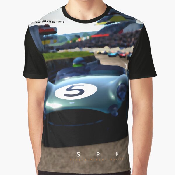 Aston Martin DBR1 Anniversary Tribute Design Graphic T-Shirt