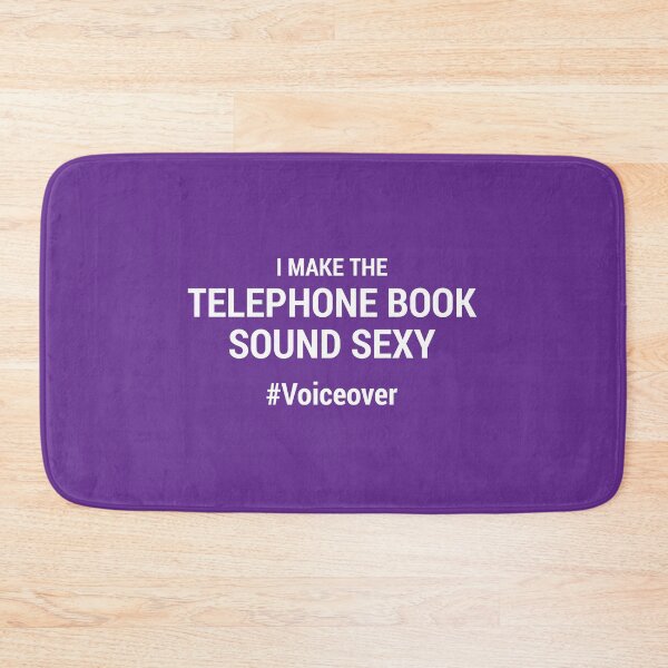 Item preview, I Make the Telephone Book Sound Sexy #Voiceover PURPLE designed and sold by mrshelenbee.