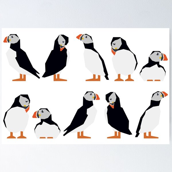 Puffins of the World Poster Print