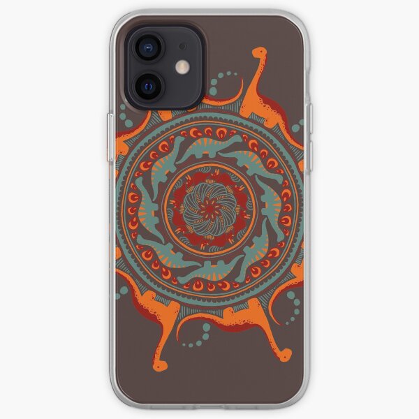Dino-mandala 4 Coque souple iPhone