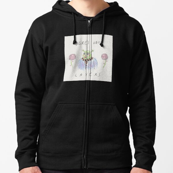 ogres have layers! Zipped Hoodie