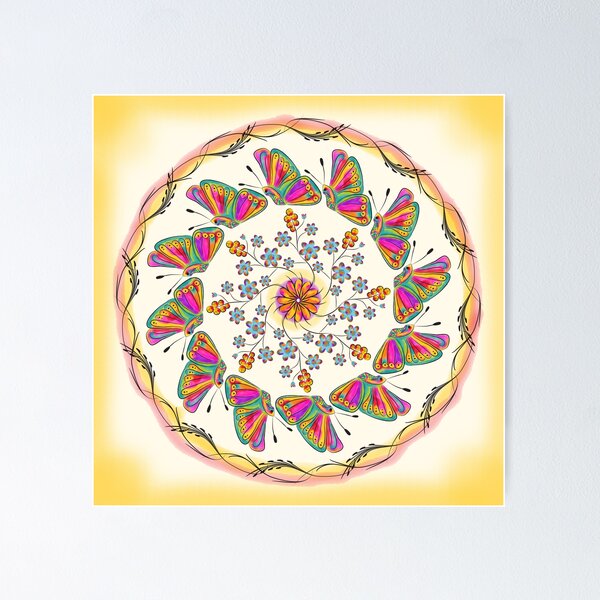 Item preview, Butterfly Mandala designed and sold by famenxt.