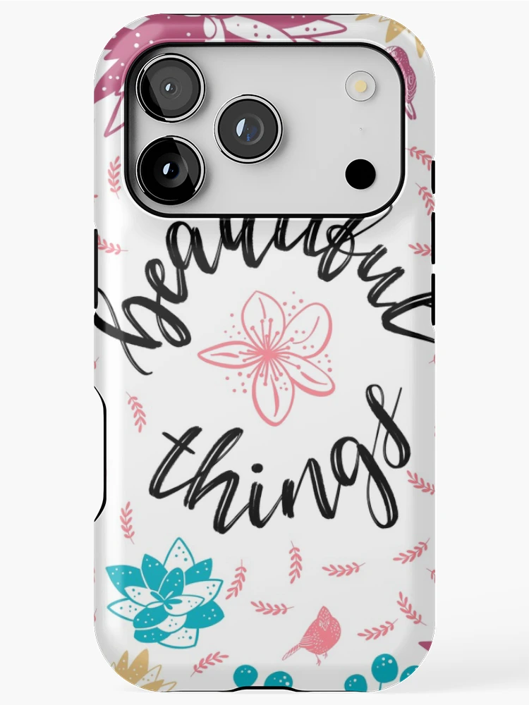 Thumbnail 1 of 4, iPhone Case, Beautiful Things Lettering designed and sold by GrayCatGraphics.
