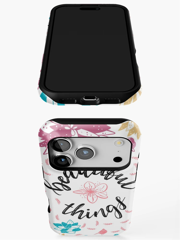 Thumbnail 3 of 4, iPhone Case, Beautiful Things Lettering designed and sold by GrayCatGraphics.