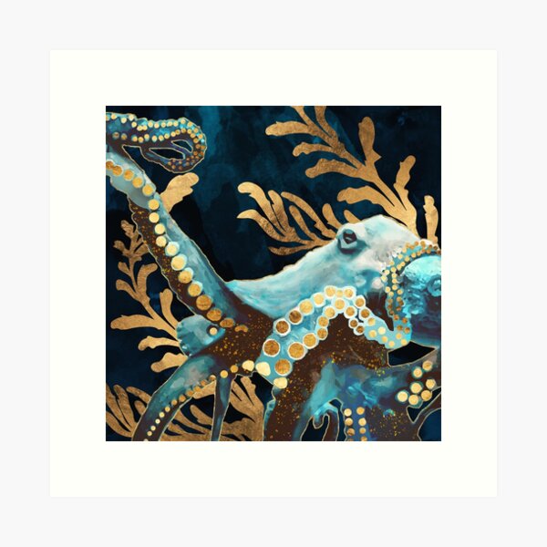 Item preview, Indigo Octopus designed and sold by spacefrogdesign.