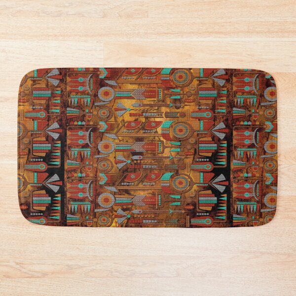 Mohave Ethnic Patterns Designer Originals Bath Mat