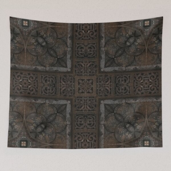 Item preview, Antique Rustic Dark Brown Cross Pattern designed and sold by lyndseyart.
