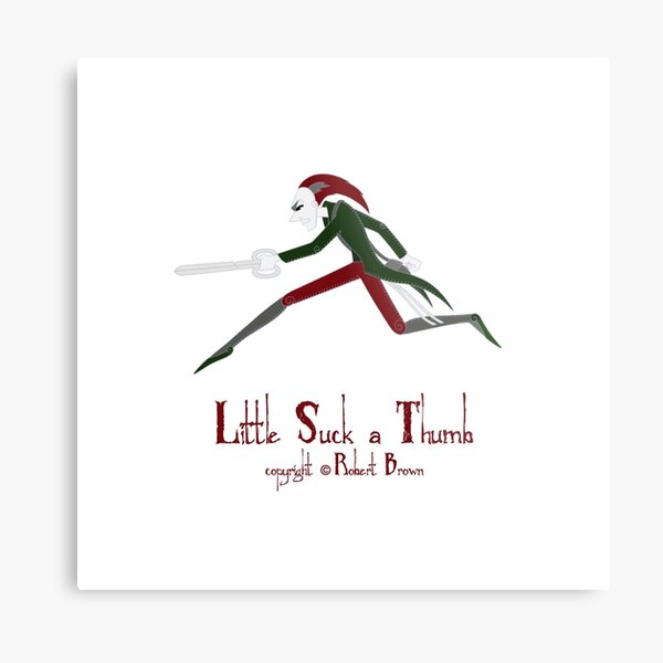 Little Suck a Thumb Metal Print