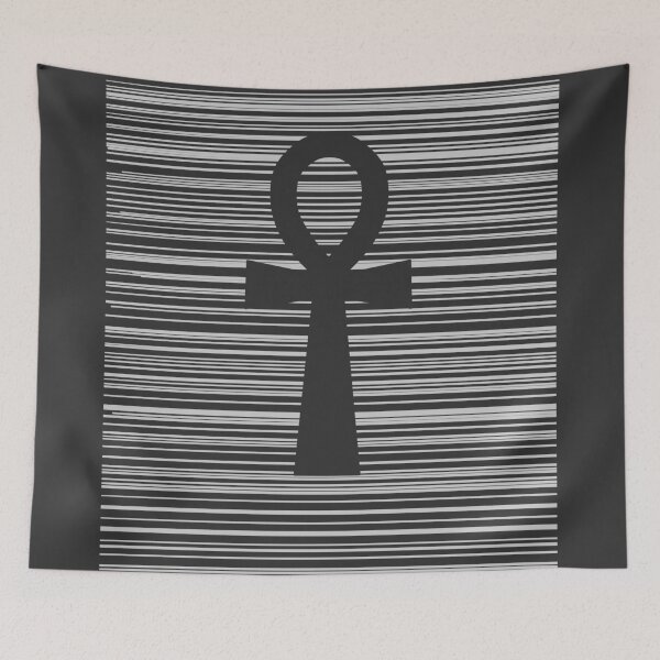 Item preview, Abstract ankh with lines ancient egypt designed and sold by verbosekoala.