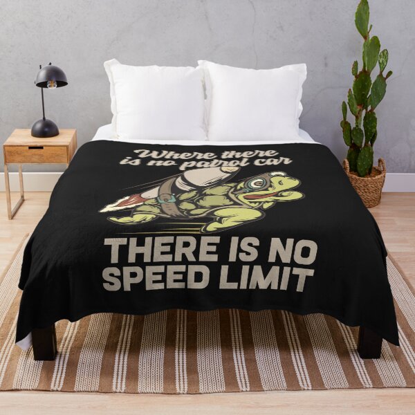 Item preview, No Patrol Car, No Speed Limit / Speeder Rocket Turtle Road Race Motorsport Tuning Race Humor Racing Gift Idea designed and sold by SimonGs.