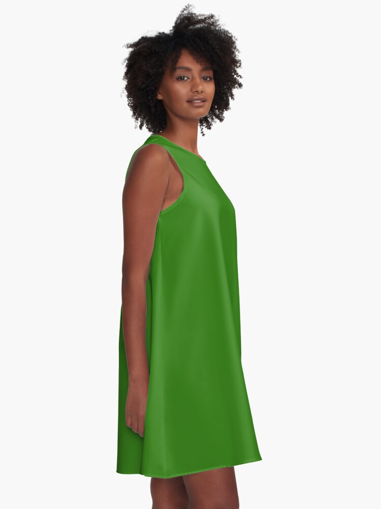 Spring green color discount dress