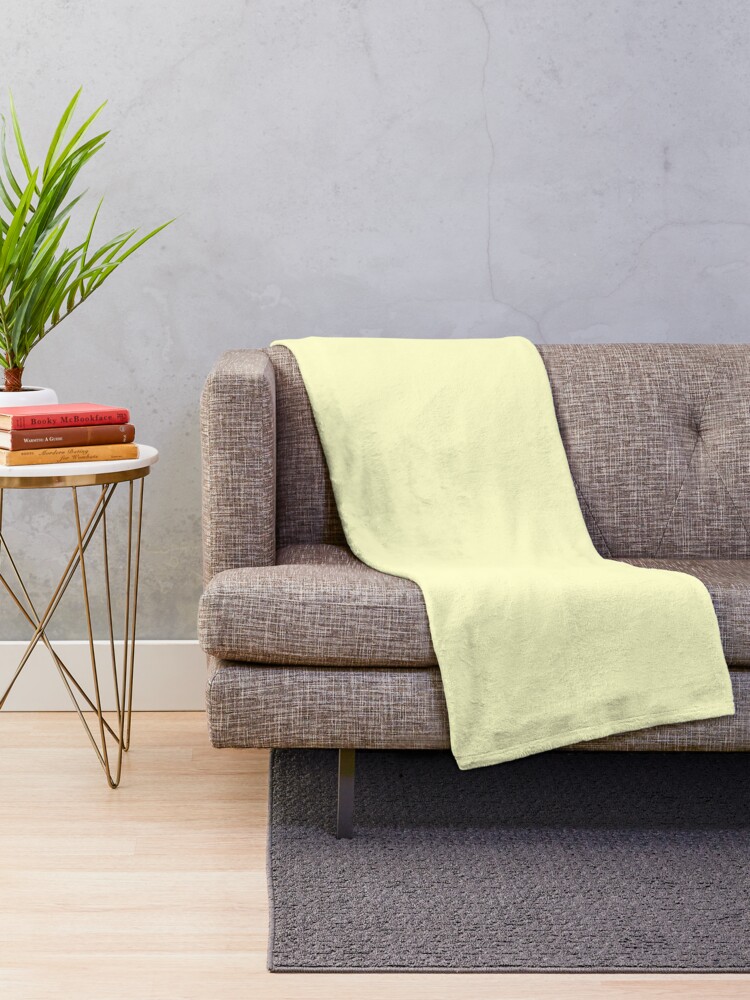 Cream colored throw online blanket