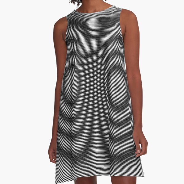 #Monochrome #Illusion A-Line Dress