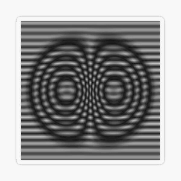 #Monochrome #Illusion Transparent Sticker