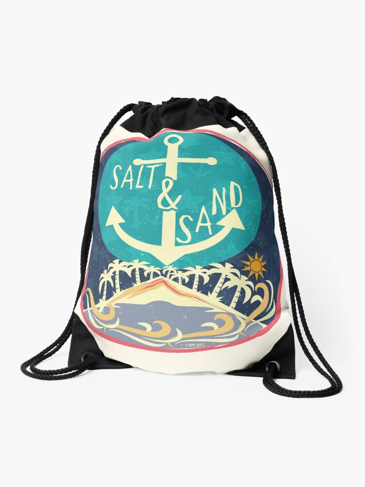 Thumbnail 1 of 3, Drawstring Bag, Beach designed and sold by famenxt.