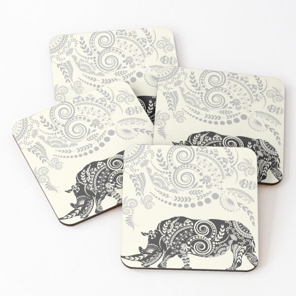 Item preview, Ornate Indian Rhino designed and sold by famenxt.