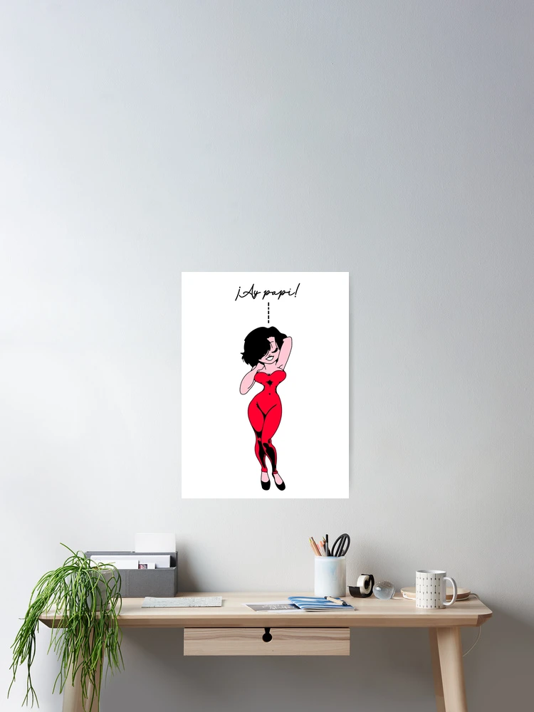 Thumbnail 2 of 3, Poster, ¡AY PAPI! designed and sold by LordNeckbeard.
