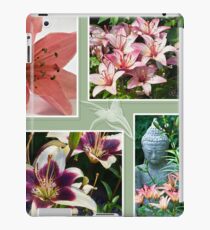 Lilien-Foto-Collage iPad-Hülle & Klebefolie