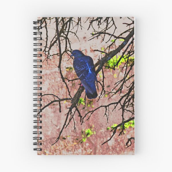 Item preview, Blue Pigeon Pink Wall Bare Tree  designed and sold by Anna Lemos.
