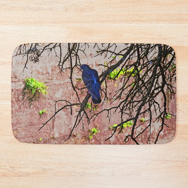 Item preview, Blue Pigeon Pink Wall Bare Tree  designed and sold by Anna Lemos.