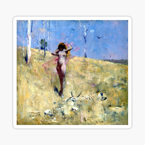 Arthur Streeton The Spirit of the Drought Sticker