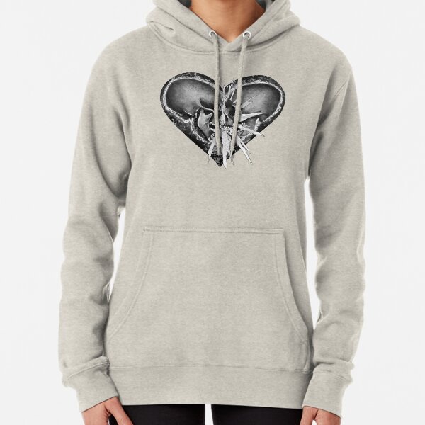 Fatal Crush | Graveyard | Grey Pullover Hoodie